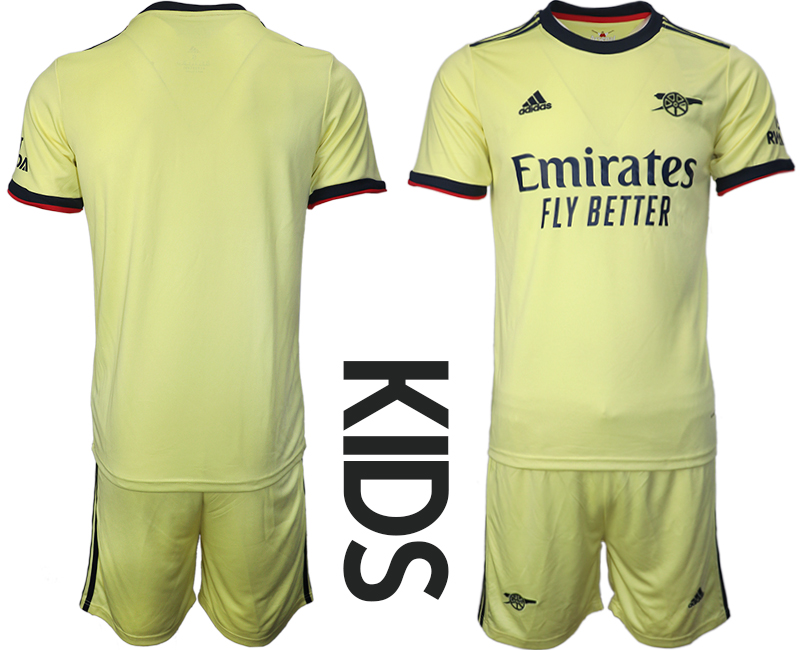 Arsenal away kids 2021/22 Soccer Kit